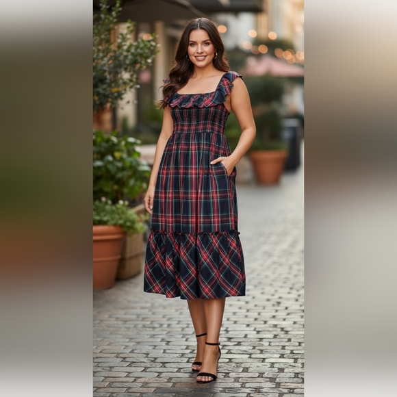 Vineyard Vines Tartan Ruffle Dress - Picture 9 of 9